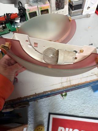 Lámparas de pared cristal y metal