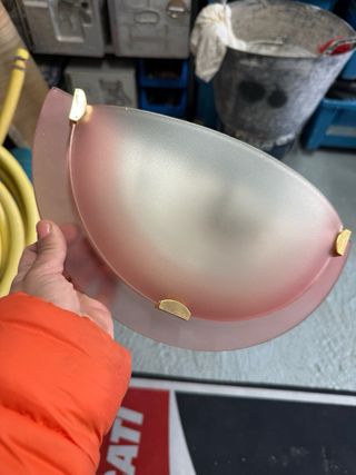 Lampade da parete in cristallo e metallo