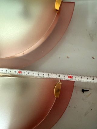 Lámparas de pared cristal y metal