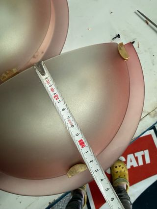 Lámparas de pared cristal y metal