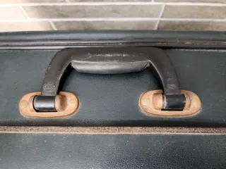 Maleta Mik años 60 Vintage color verde oscuro