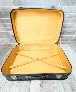 Maleta Mik años 60 Vintage color verde oscuro