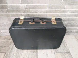 Maleta Mik años 60 Vintage color verde oscuro