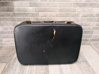 Maleta Mik años 60 Vintage color verde oscuro