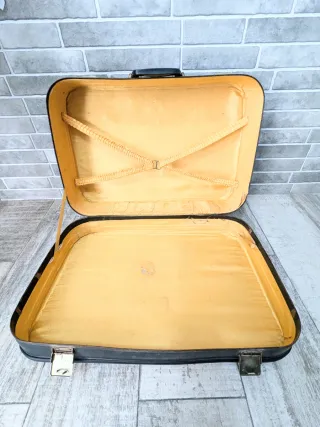 Maleta Mik años 60 Vintage color verde oscuro