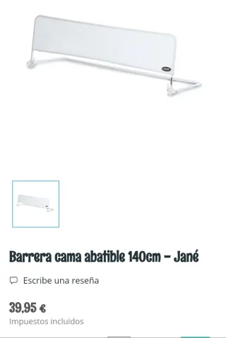 Barrera de seguridad  Jane para cama infantil