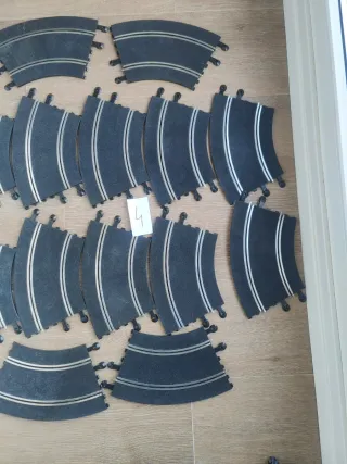 Lote 14 curvas Scalextric estándar