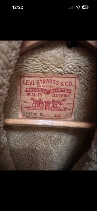 Chaqueta Levi's borrego azul