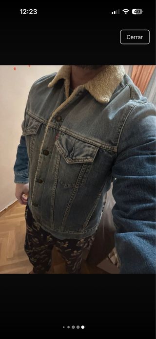 Chaqueta Levi's borrego azul
