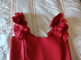 Vestido Lina Barrera Talla S Rojo