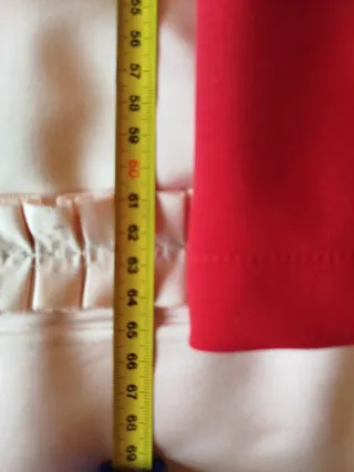 Vestido Lina Barrera Talla S Rojo