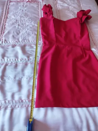 Vestido Lina Barrera Talla S Rojo