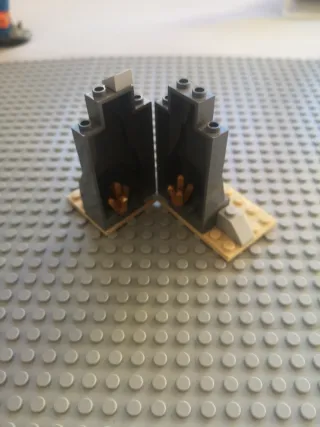 Lego Roca Gris y Dorada