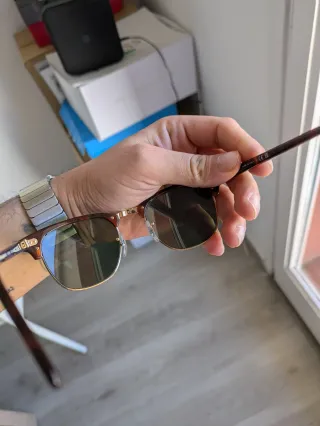 Gafas Ray-Ban Marrón y Dorado Originales