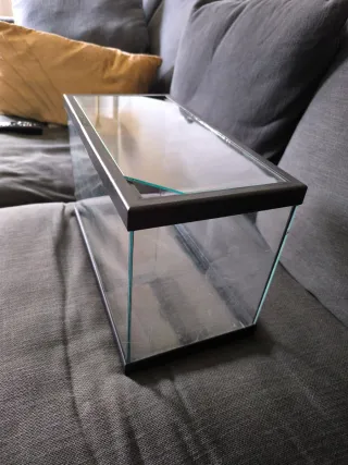 Acuario pecera 20L con tapa cristal 40x20cm