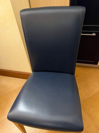 4 Sedie Poltrona Frau Pelle Blu