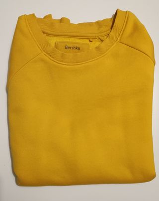 Sudadera Bershka Mostaza Talla S Con Ligera marca