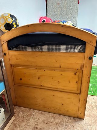 Cama nido madera maciza, dormitorio completo