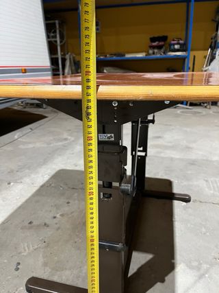 Mesa plegable salón caravana