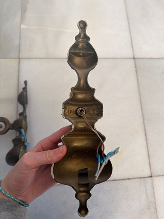 Pareja Lámparas Pared Metal