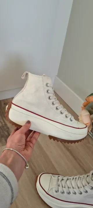 Converse Run Star Hike blancas talla 40