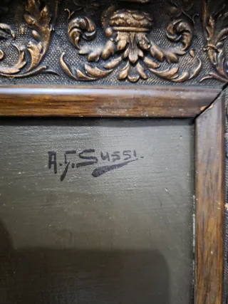 Dipinto Sussi Anton Giulio - Ritratto Donna