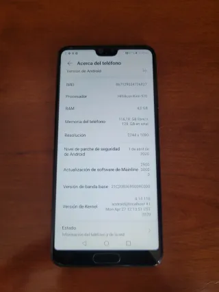 Huawei P20 Negro