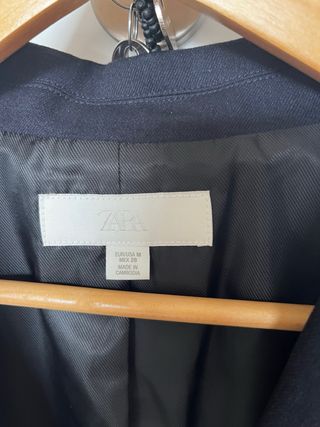 Blazer Zara Azul Marino Talla M