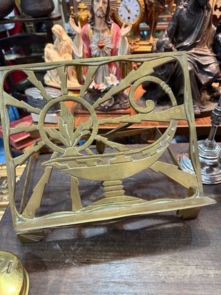 Antiguo Atril Bronce