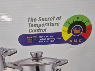 Set de ollas A.M.C. de acero 25 piezas