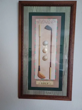 Cuadro Vintage Golf, homenaje a Tom Morris st. And