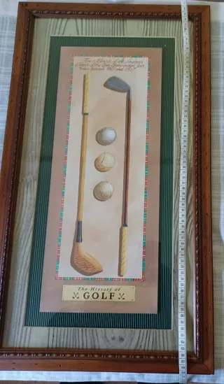 Cuadro Vintage Golf, homenaje a Tom Morris st. And