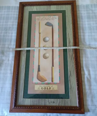 Cuadro Vintage Golf, homenaje a Tom Morris st. And