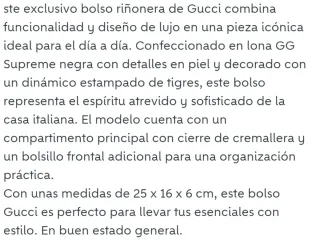 Riñonera Gucci Supreme tiger