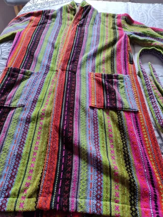 Albornoz hombre talla M multicolor