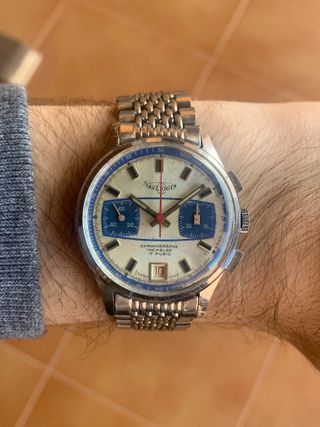 Reloj Tavernier Cronógrafo Vintage Valjoux 7734