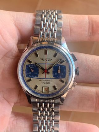 Reloj Tavernier Cronógrafo Vintage Valjoux 7734