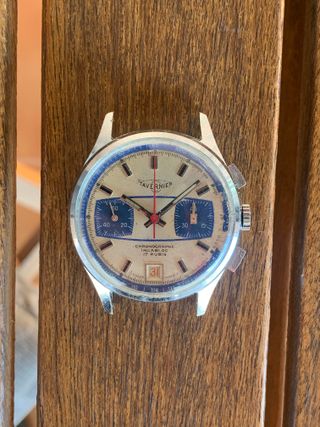Reloj Tavernier Cronógrafo Vintage Valjoux 7734