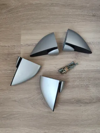 4 Soportes Metálicos para Baldas. Ajustables