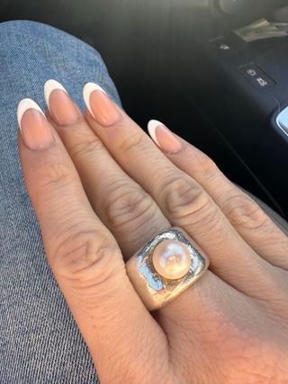 Anillo Tous Perla Plata