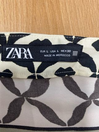 Falda midi estampada boho