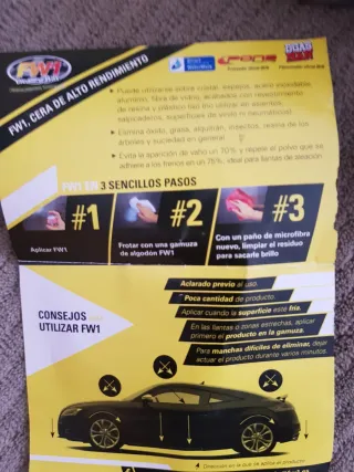 Kit Limpieza Coche FW1 Carnauba + Microfibra