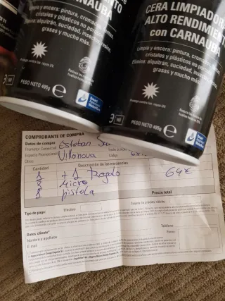 Kit Limpieza Coche FW1 Carnauba + Microfibra