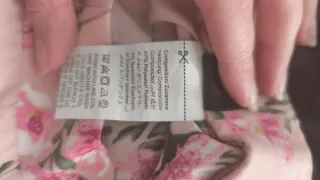 Falda larga rosa floral