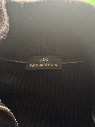 Sudadera Paul & Shark cremallera plateada