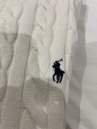 Jersey Polo Ralph Lauren Blanco Trenzado