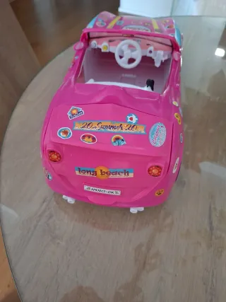 Coche Nancy Rosa con Pegatinas