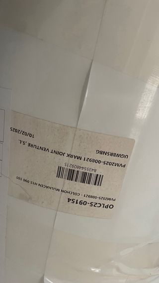 Colchón Viscoelástico 90x180