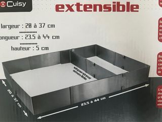 Juego moldes pastelería Cuisy ajustables