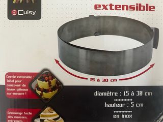 Juego moldes pastelería Cuisy ajustables